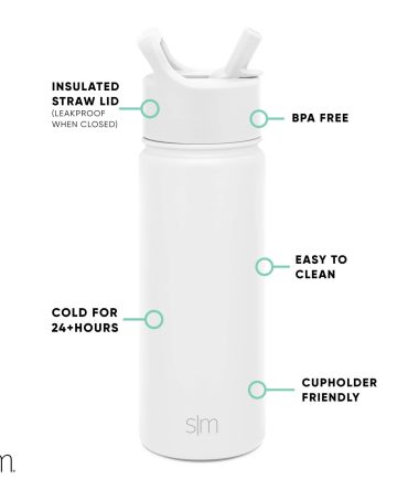 Summit Water Bottle with Straw Lid