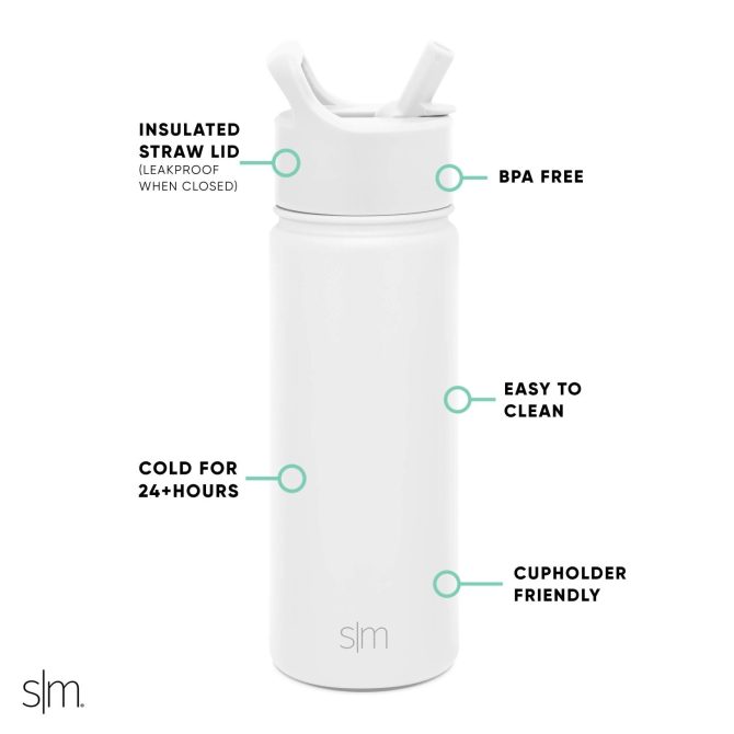 Summit Water Bottle with Straw Lid