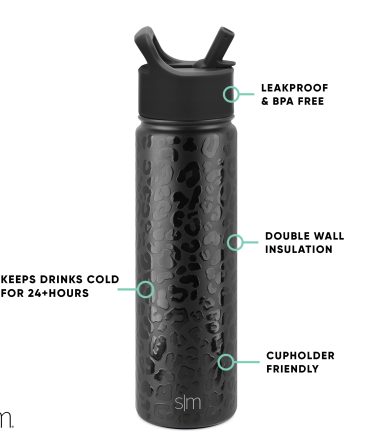 Summit Water Bottle with Straw Lid