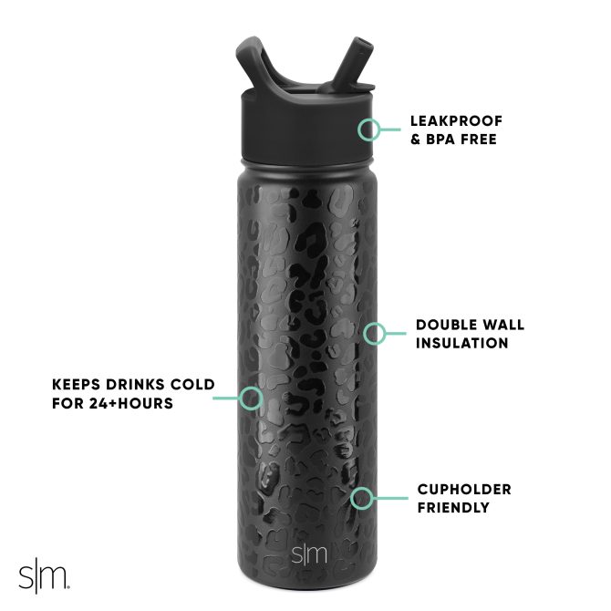 Summit Water Bottle with Straw Lid