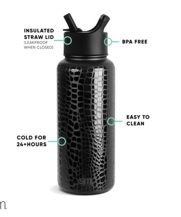 Summit Water Bottle with Straw Lid