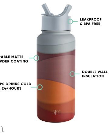 Summit Water Bottle with Straw Lid