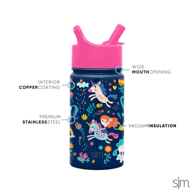 Summit Kids Water Bottle with Straw Lid