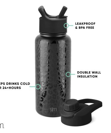 Summit Water Bottle with Straw Lid and Chug Lid