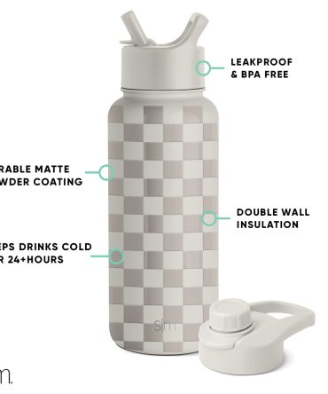 Summit Water Bottle with Straw Lid and Chug Lid